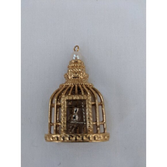 Pendant Vintage Birdcage Pendant Jewellery from the 70s Vintage Pendants - Picture 1 of 10
